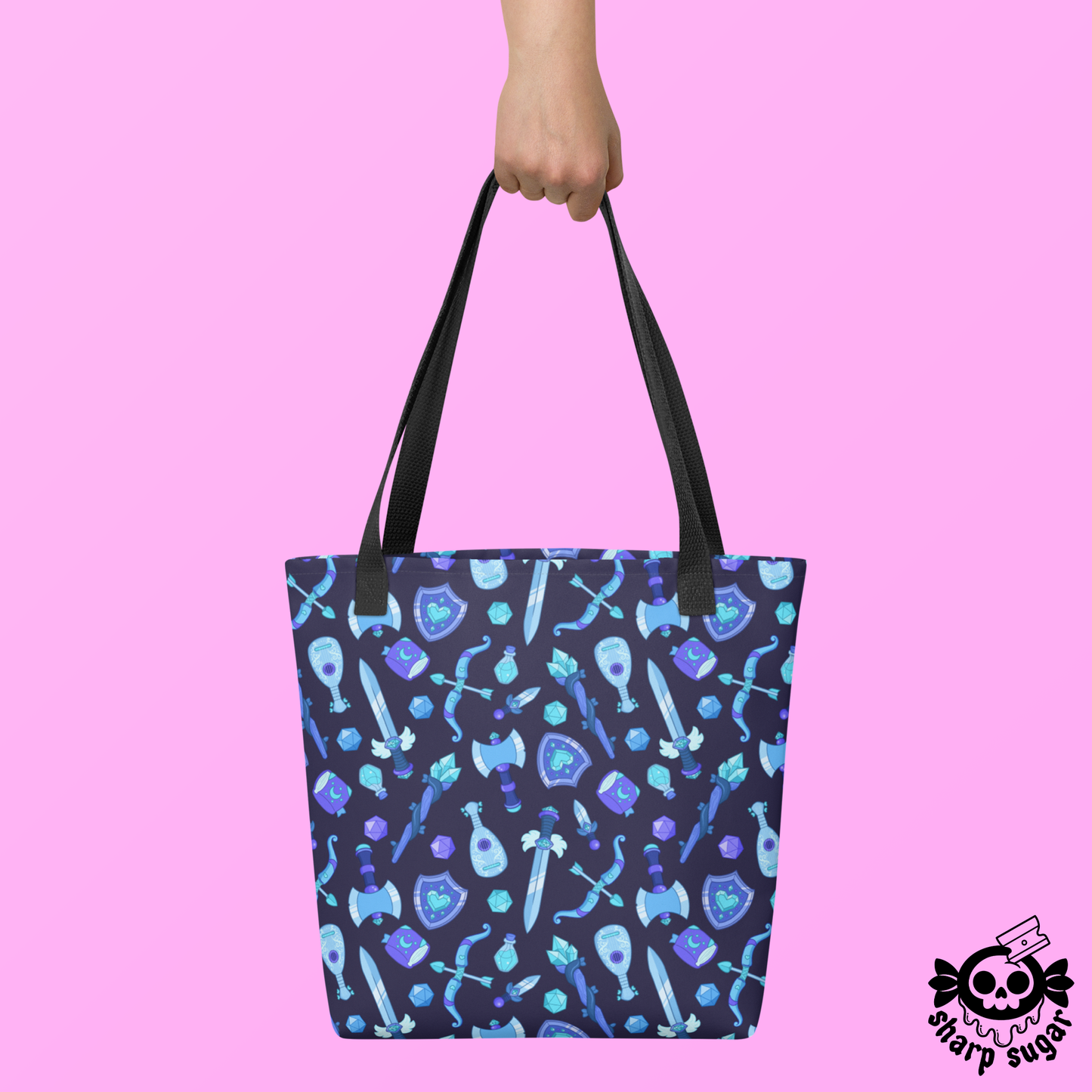 Choose Your Weapon Tote Bag - Deep Dark Variant