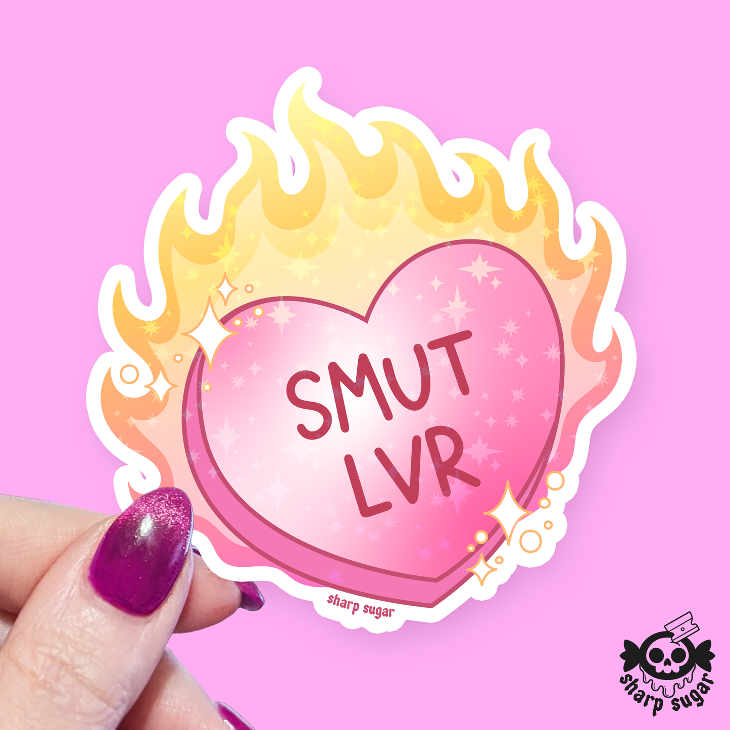 SMUT LVR Candy Heart Sticker