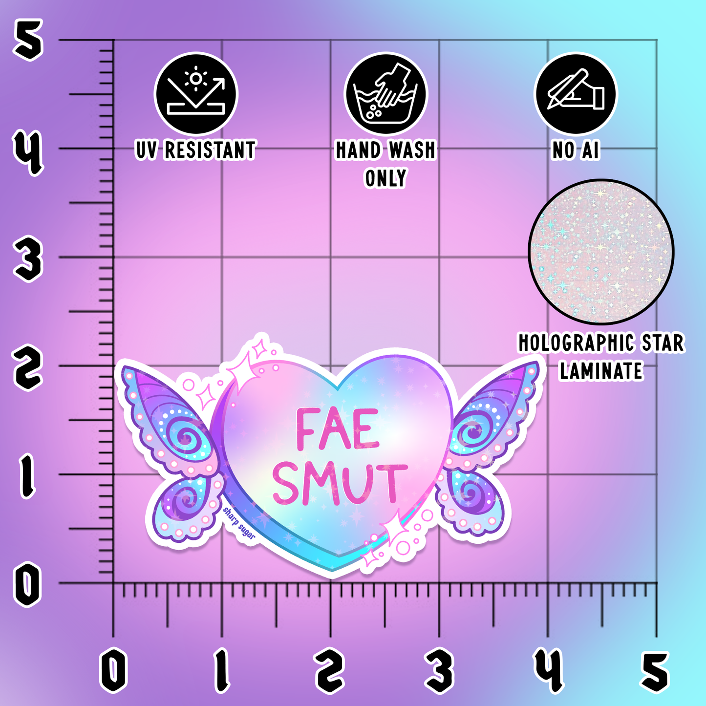 FAE SMUT Candy Heart Sticker