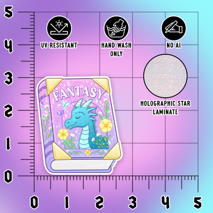 Fantasy Reader Sticker