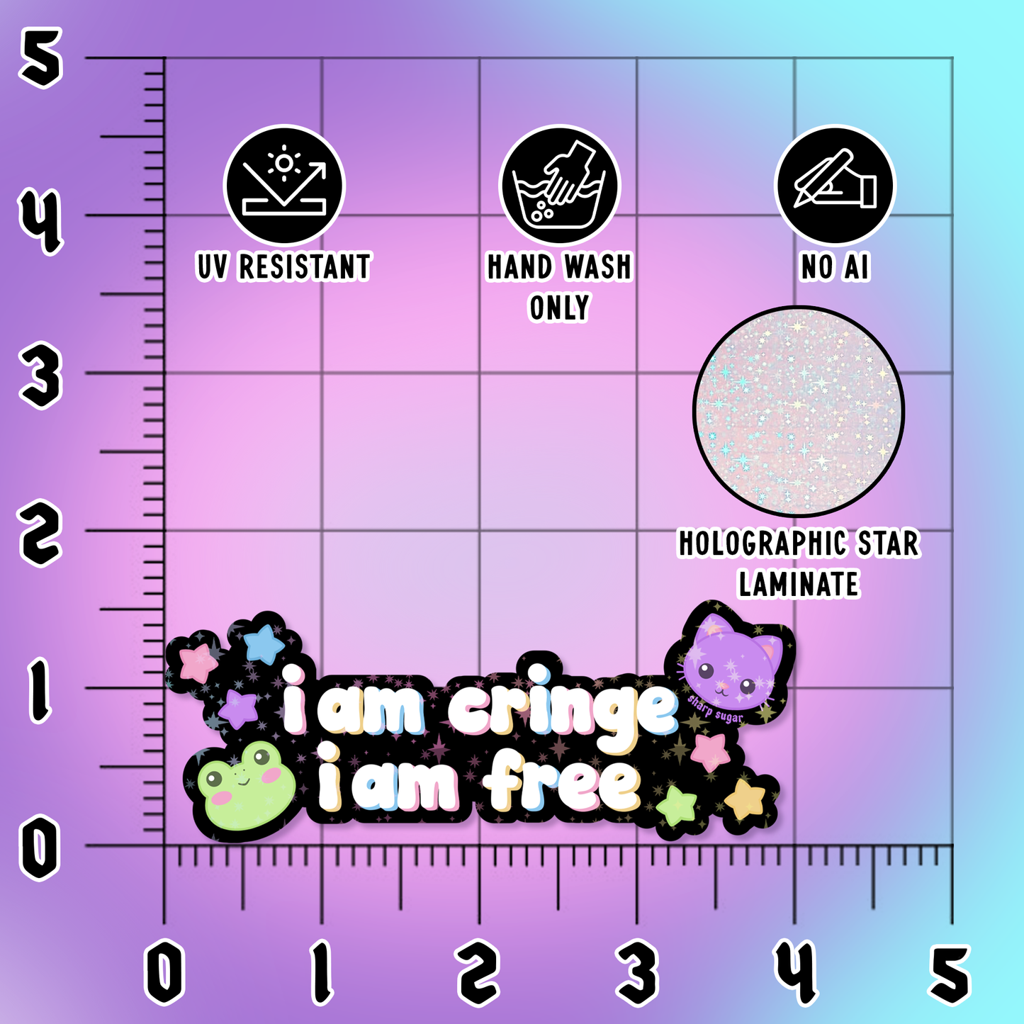 I Am Cringe I Am Free Sticker
