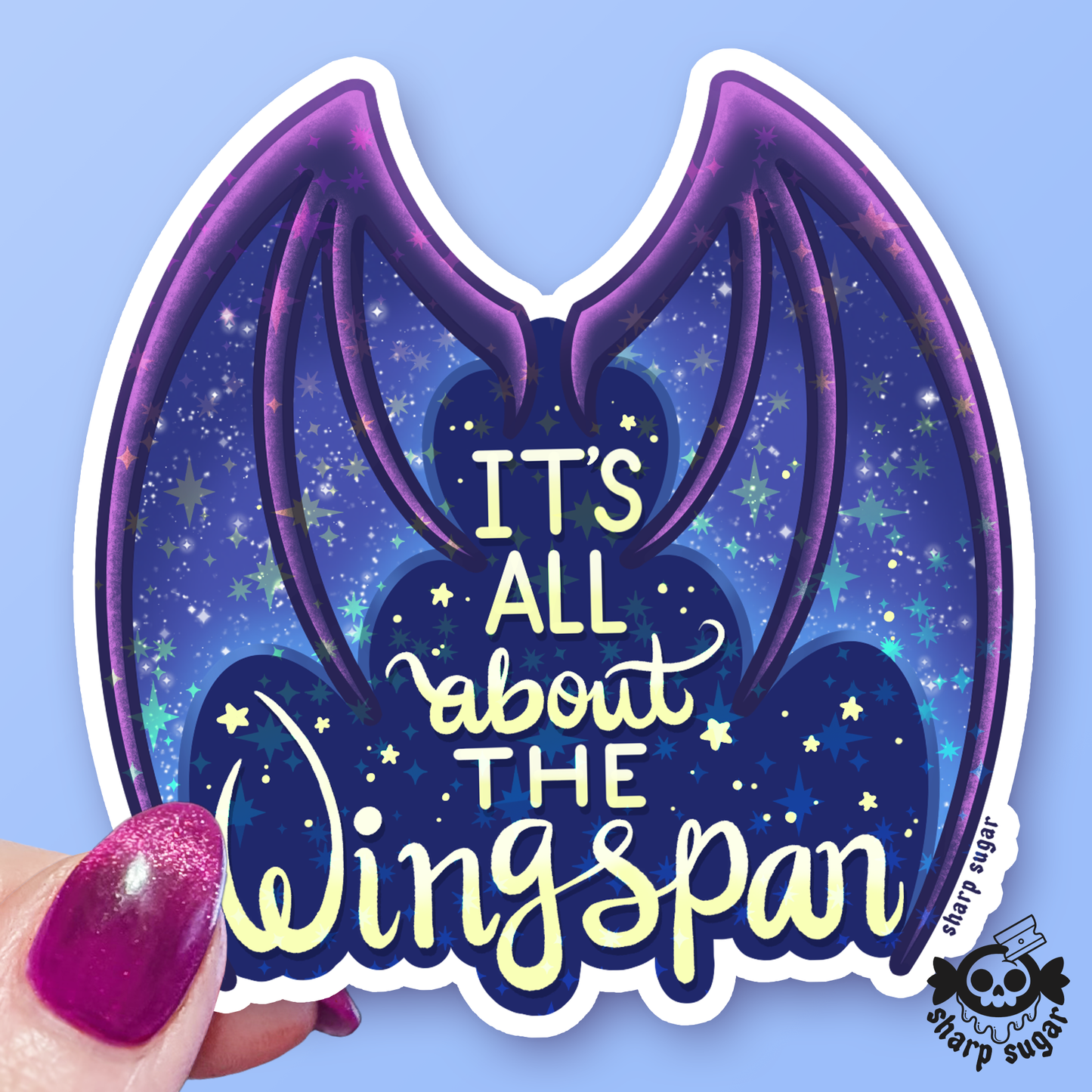All About The Wingspan Sticker