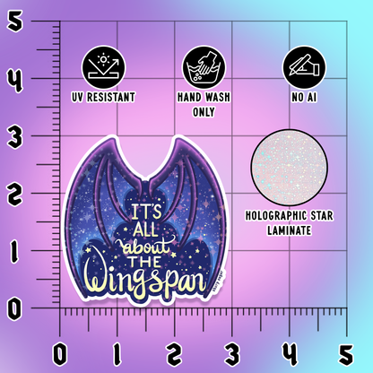 All About The Wingspan Sticker