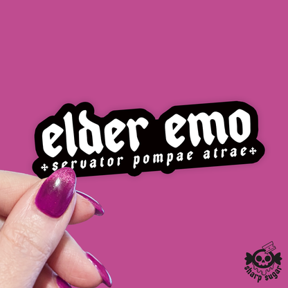 Elder Emo Sticker