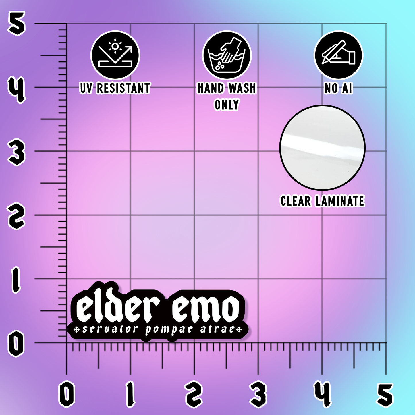 Elder Emo Sticker
