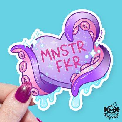 MNSTR FKR Candy Heart Sticker