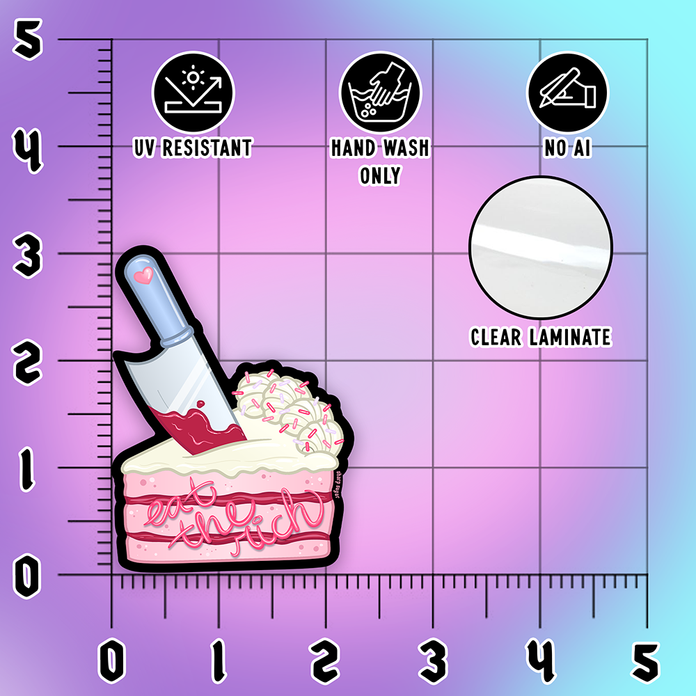 Eat the Rich Cake Sticker
