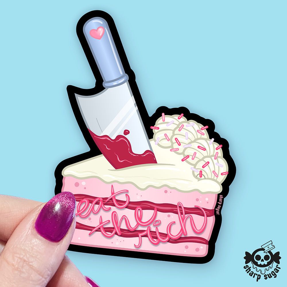 Eat the Rich Cake Sticker