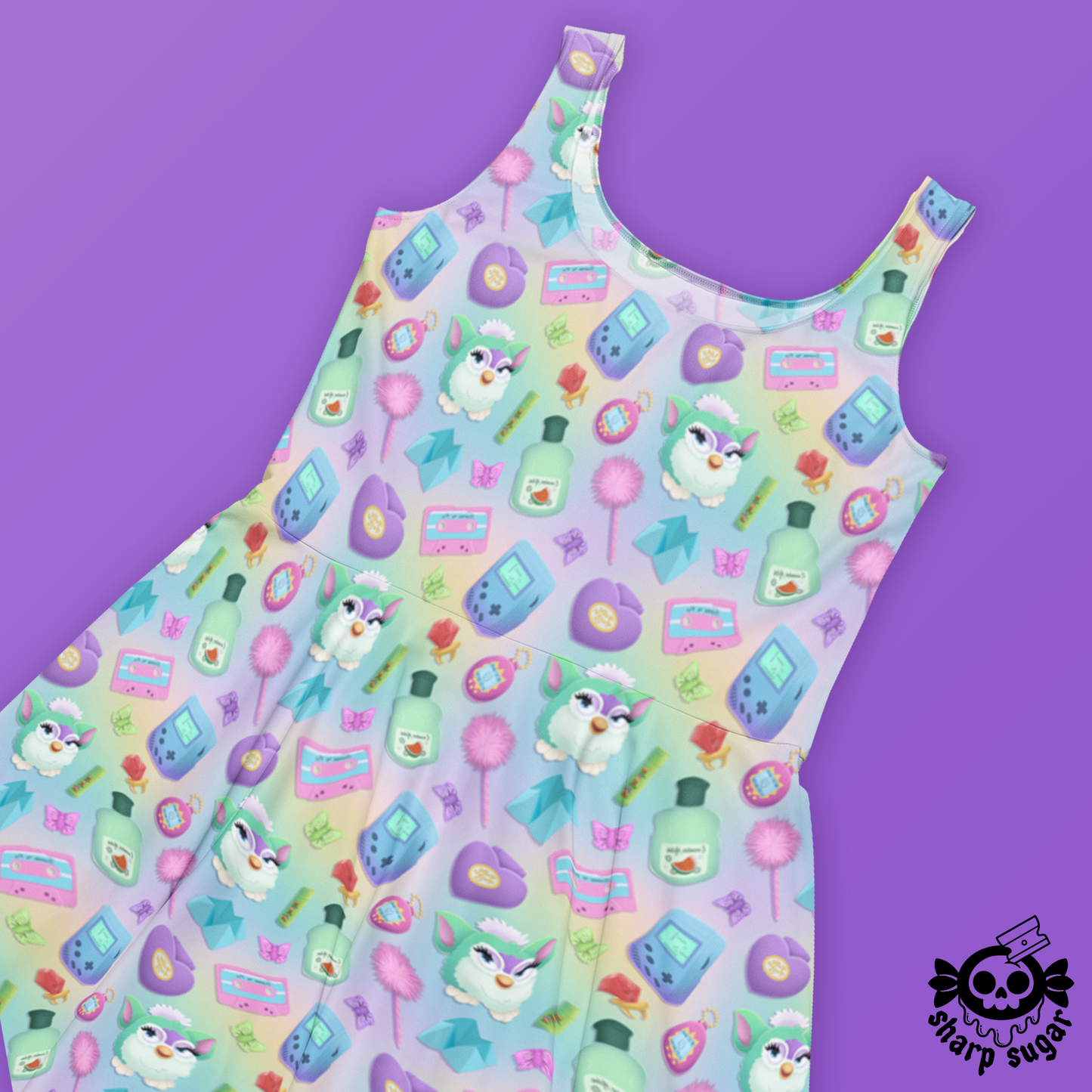 90's Kid Nostalgia Skater Dress