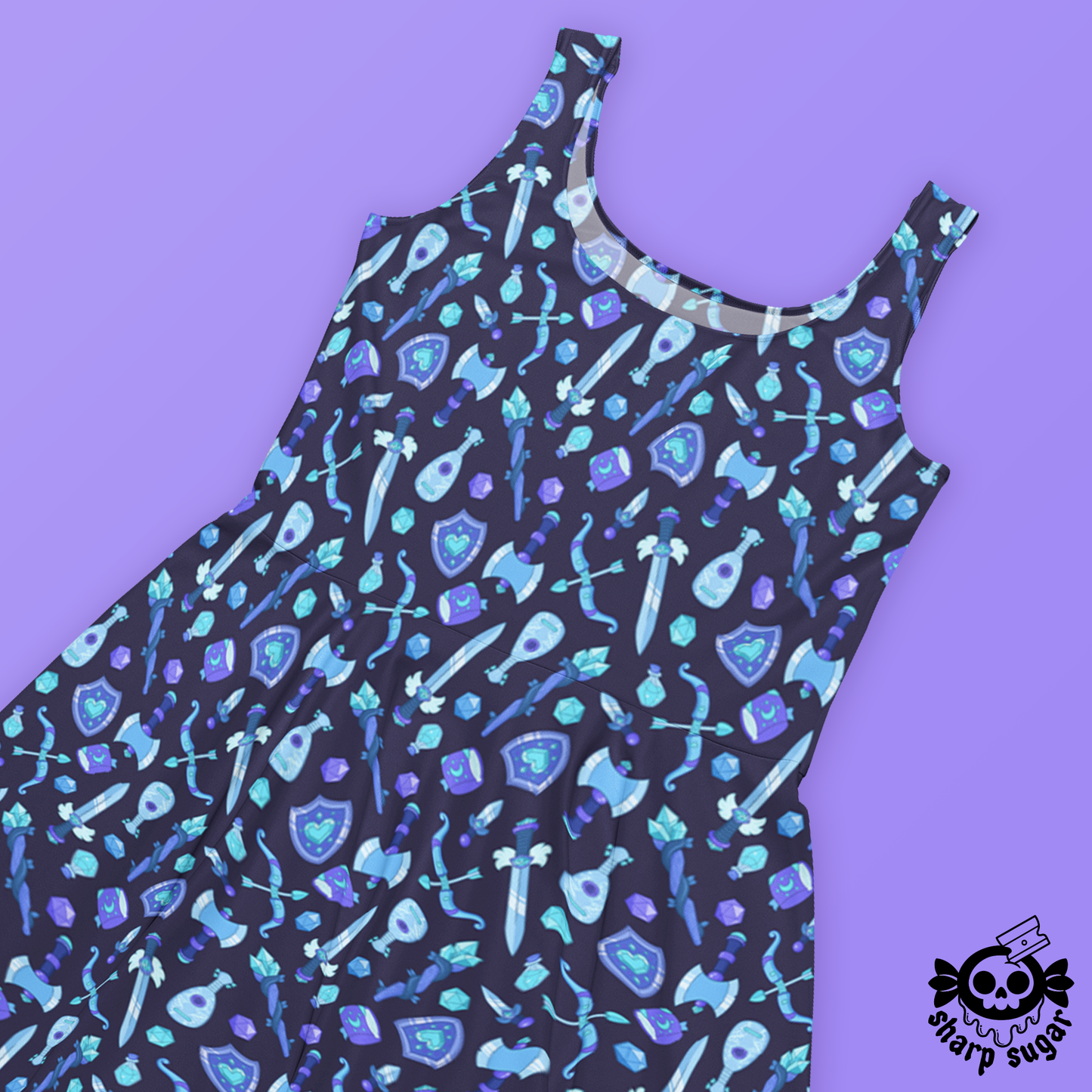 Choose Your Weapon - Deep Dark Skater Dress