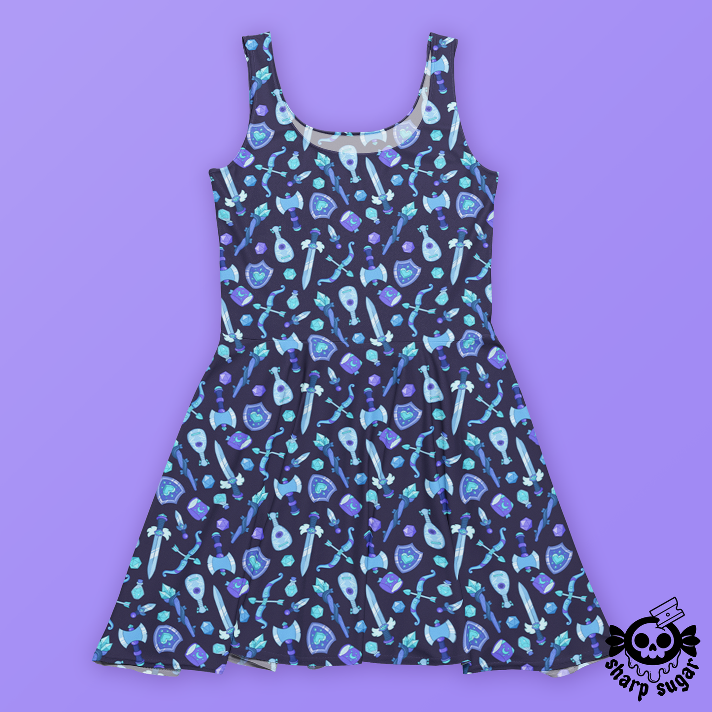 Choose Your Weapon - Deep Dark Skater Dress