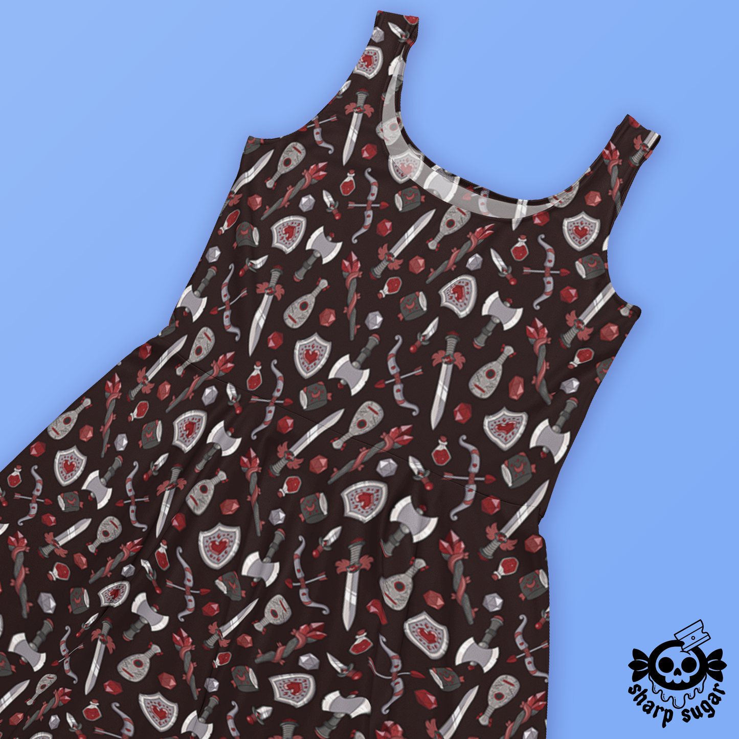 Choose Your Weapon - Sanguine Citadel Skater Dress