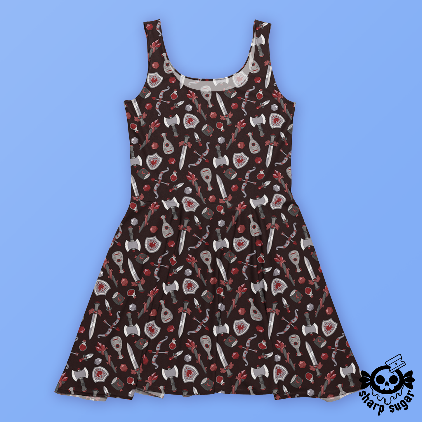 Choose Your Weapon - Sanguine Citadel Skater Dress