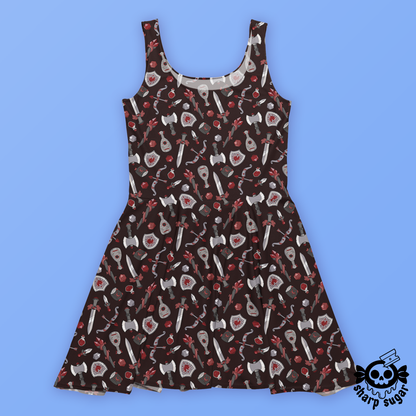 Choose Your Weapon - Sanguine Citadel Skater Dress