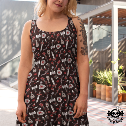 Choose Your Weapon - Sanguine Citadel Skater Dress