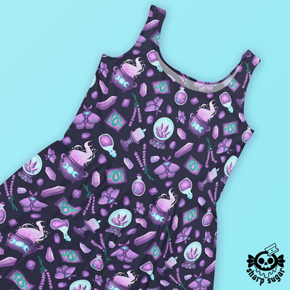 Amethyst Witch Skater Dress