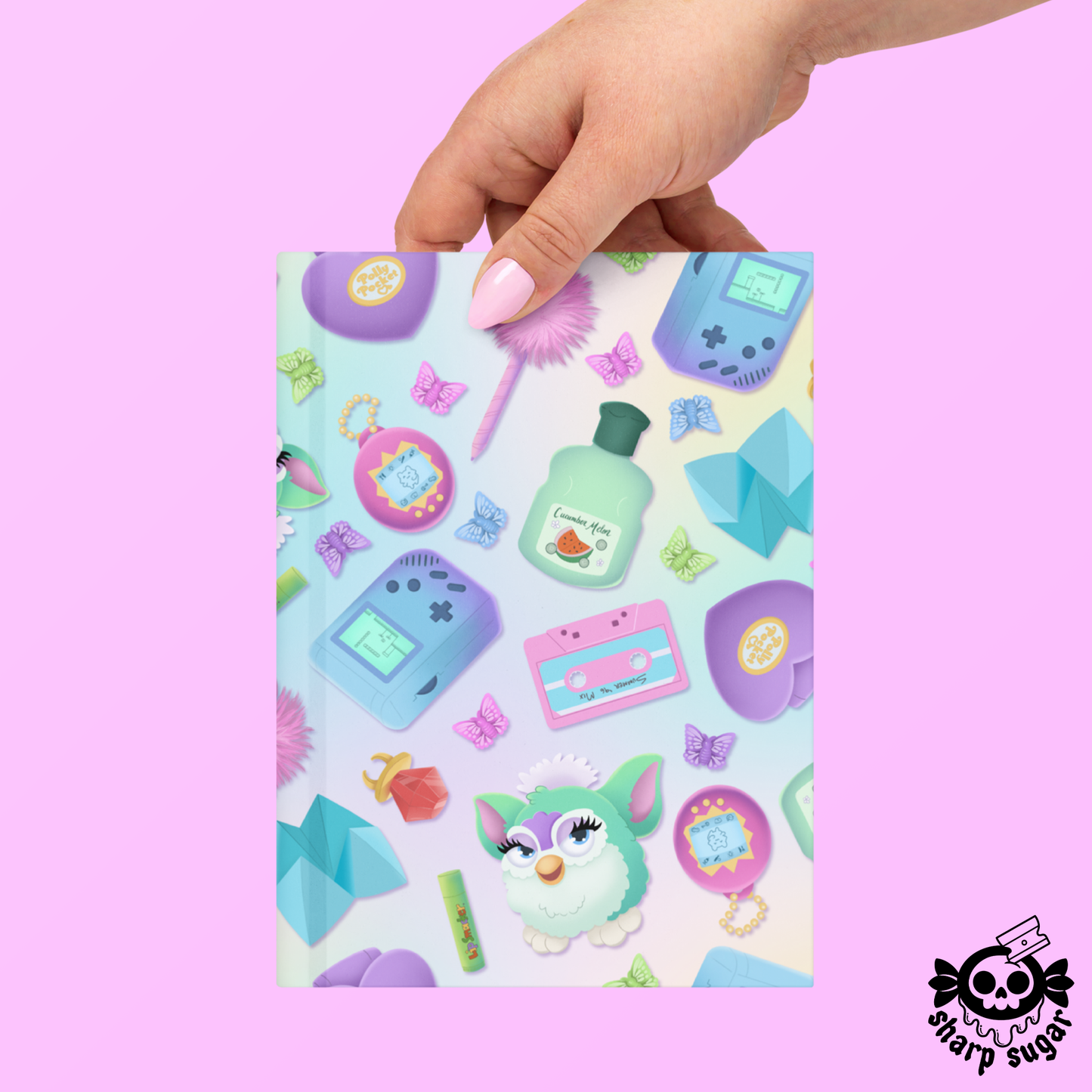 90s Kid Nostalgia Hardcover Notebook