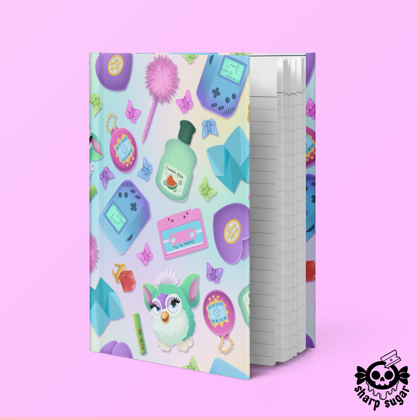 90s Kid Nostalgia Hardcover Notebook