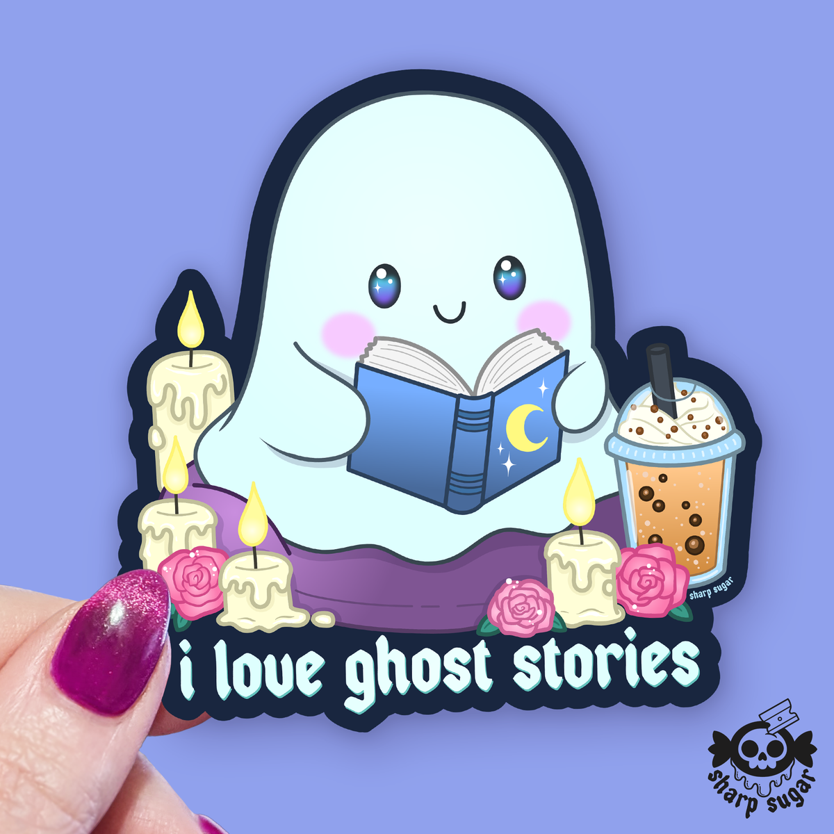 I Love Ghost Stories Sticker