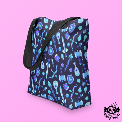 Choose Your Weapon Tote Bag - Deep Dark Variant